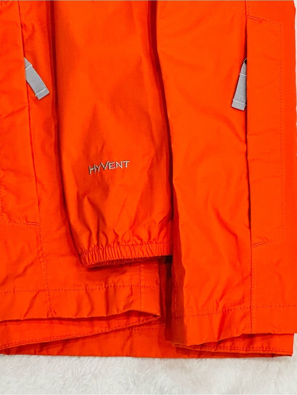 The North Face Hyvent Hooded Orange Rain Jacket Nylon Youth 14-16 Women’s S - Picture 8 of 11